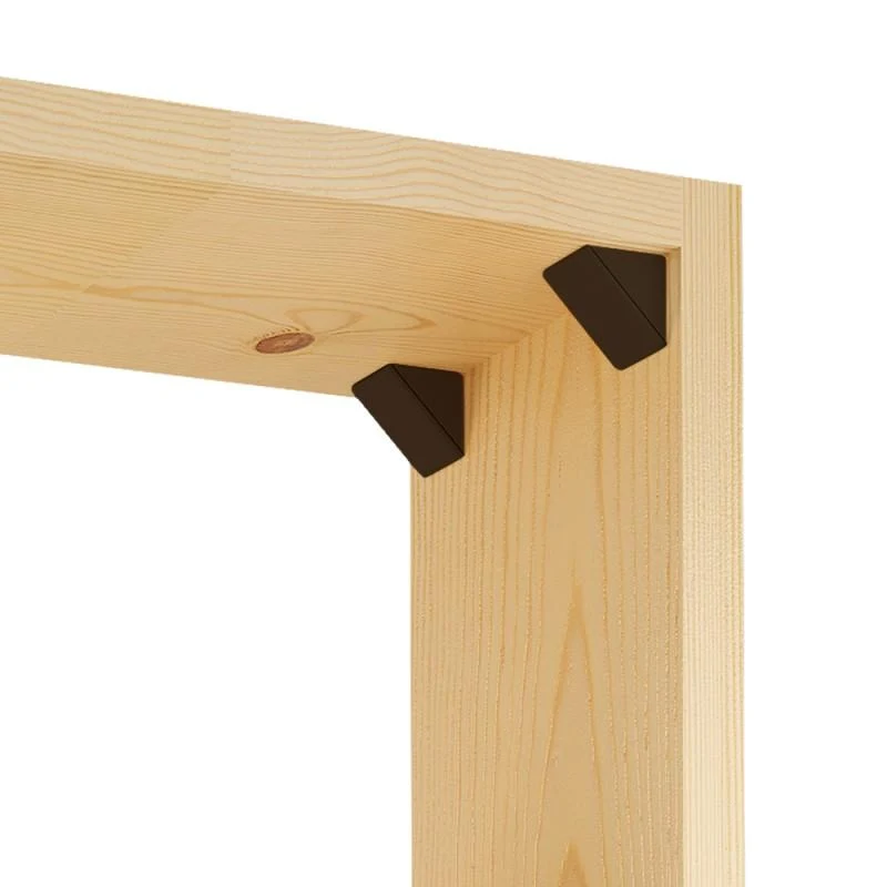 Équerre d'angle plastique - Marron foncé 100 pièces
