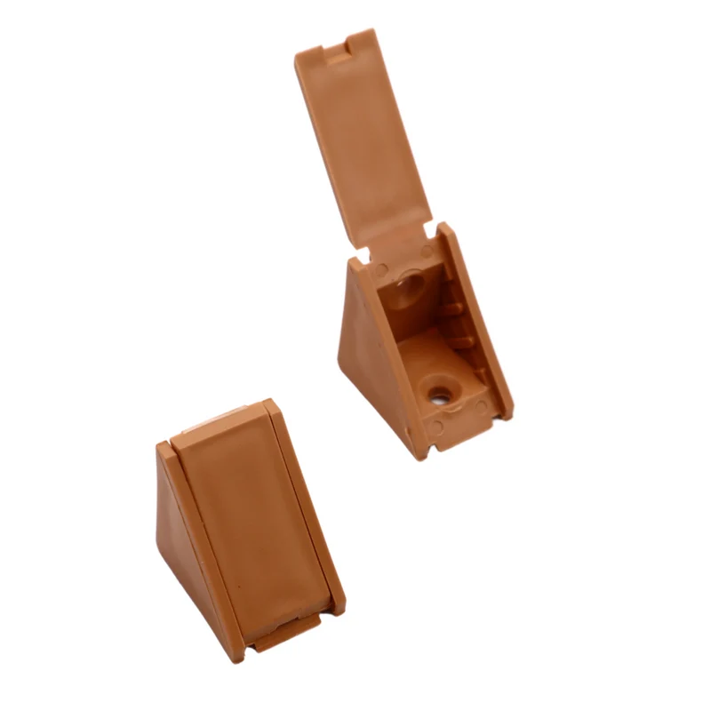 Équerre d'angle plastique - Marron clair 100 pièces