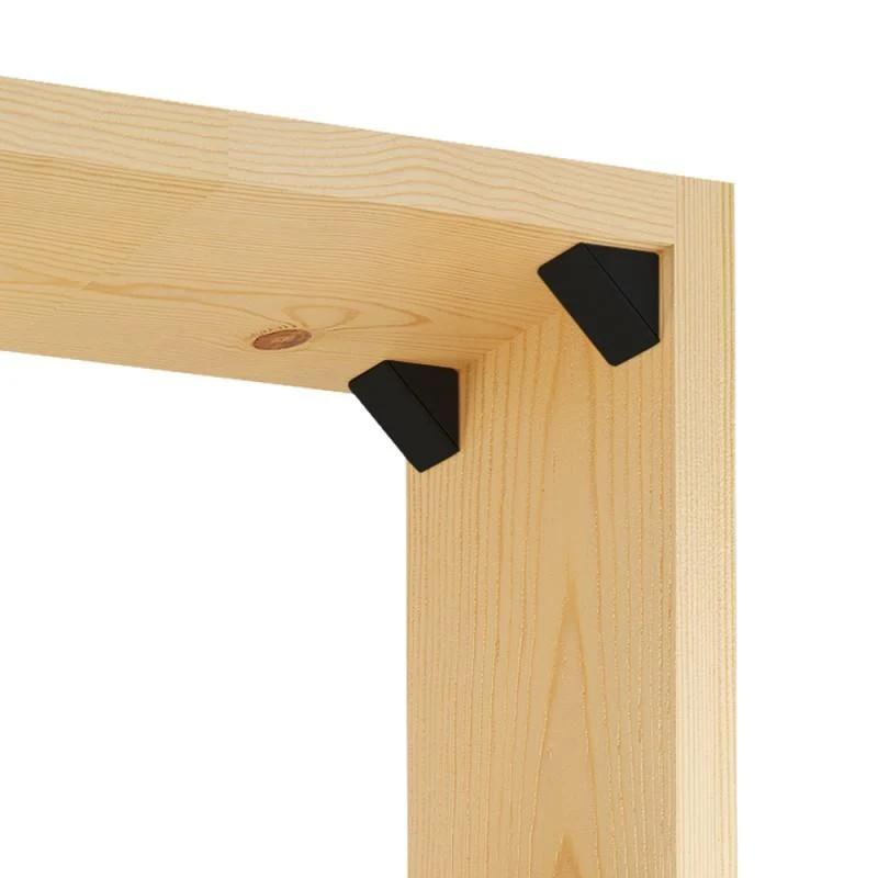 Équerre d'angle plastique - Noir 100 pièces