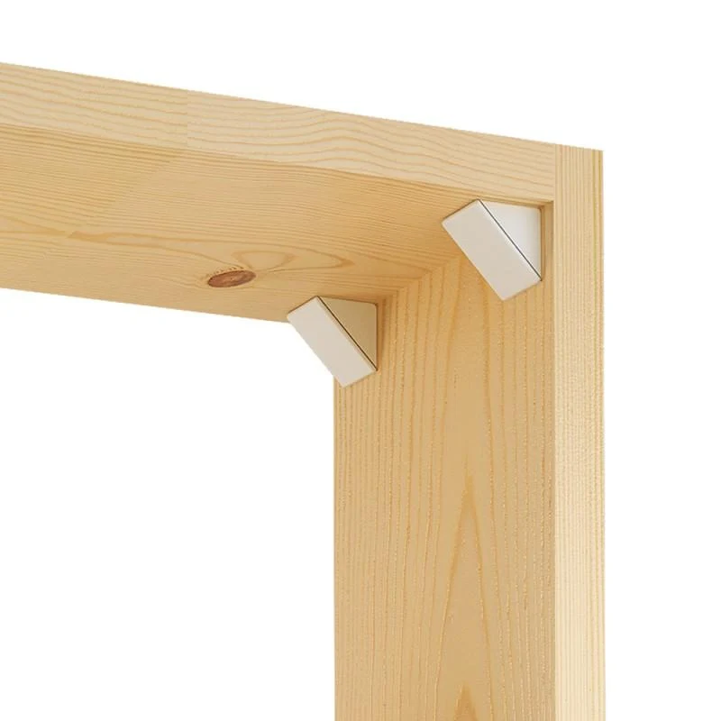 Équerre d'angle plastique - Blanc 100 pièces