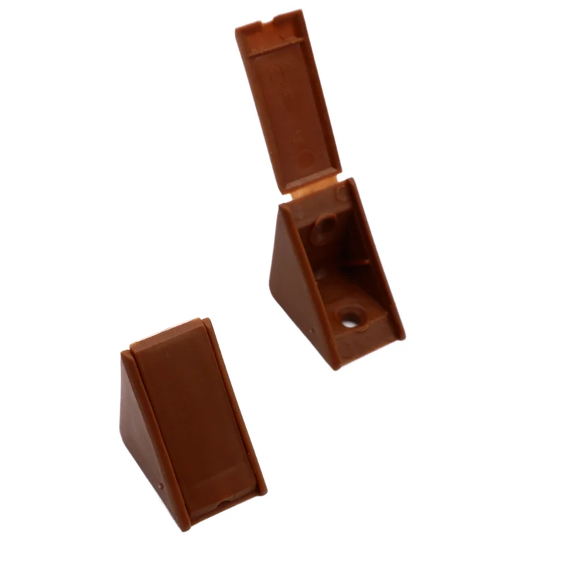 Équerre d'angle plastique - Marron 100 pièces