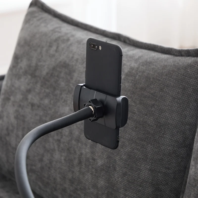 Canapé 2 places en tissu chenille gris avec support téléphone réglable 127x69x66cm INFINITEONYX