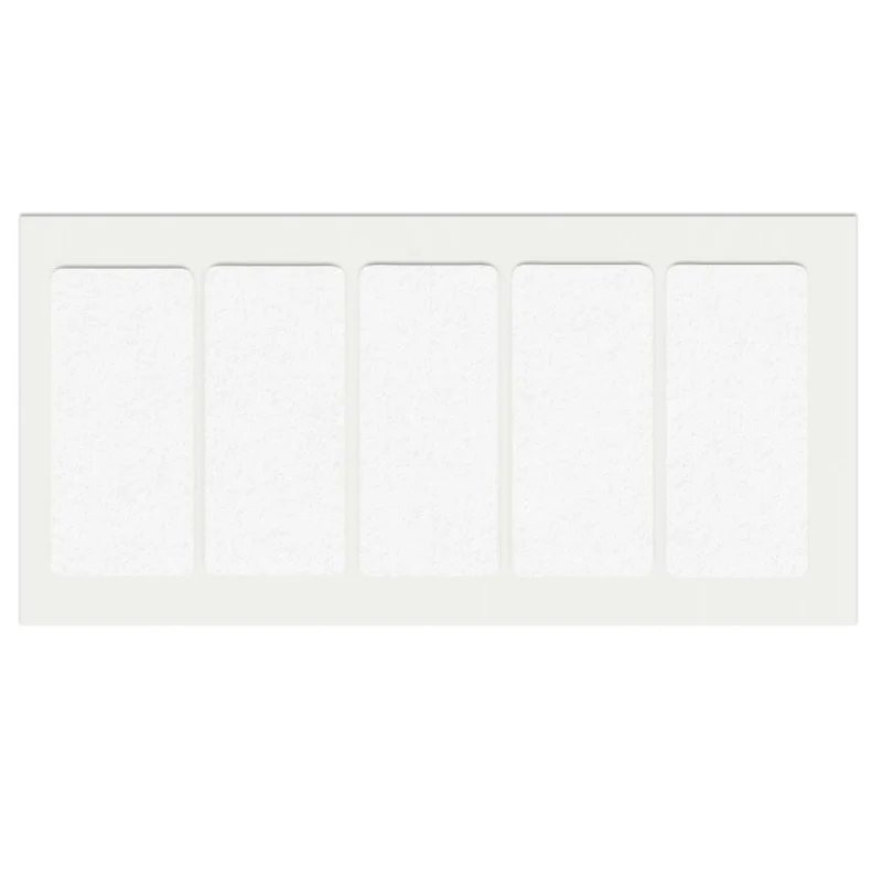 Patin feutre auto-adhésif 40x90mm - Blanc