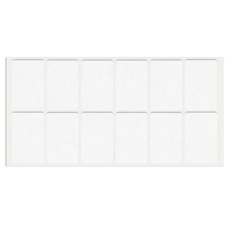 Patin feutre auto-adhésif 35x55mm - Blanc