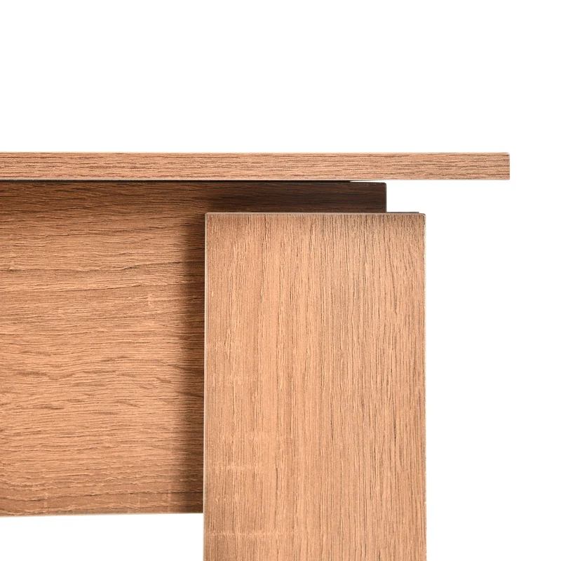 Table basse avec plateau relevable effet bois et marron 96*50 ELOT BROWN 96