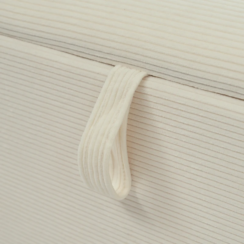 Ensemble lit coffre double rembourré avec tête de lit réglable, prise USB et coffre de lit (matelas non inclus) ANTIGEN