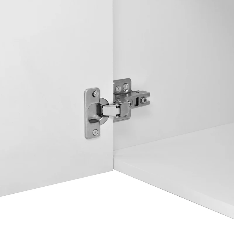 Coiffeuse grande taille blanc avec miroir LED réglable, tabouret, 1 tiroir et 2 portes 110x40x132cm MOMENTUMCLARITY