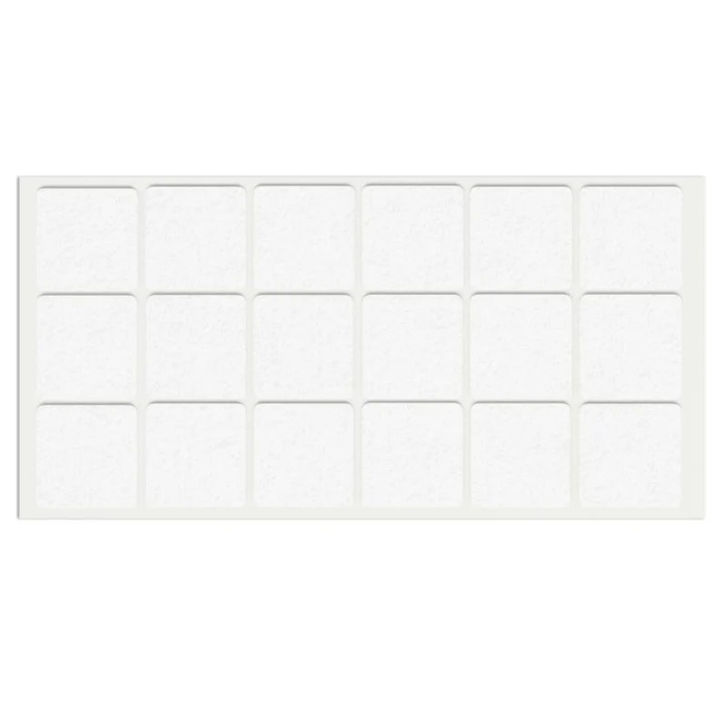 Patin feutre auto-adhésif 35x35mm - Blanc