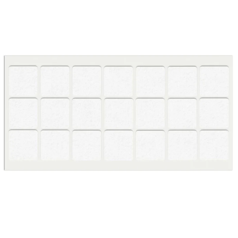 Patin feutre auto-adhésif 30x30mm - Blanc