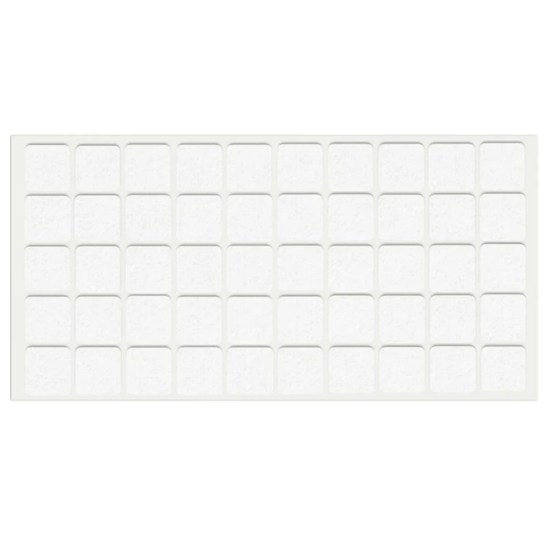 Patin feutre auto-adhésif 20x20mm - Blanc