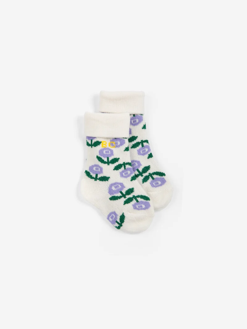 Duo chaussettes unisexes | Baby - Stamp bloom