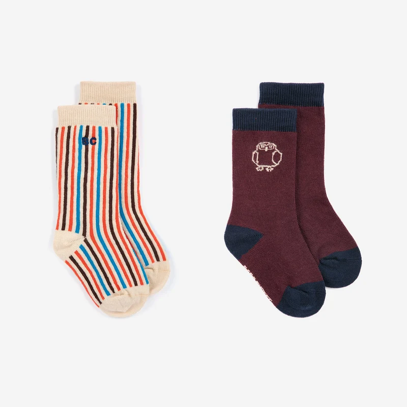Duo chaussettes | Baby - Curious owl