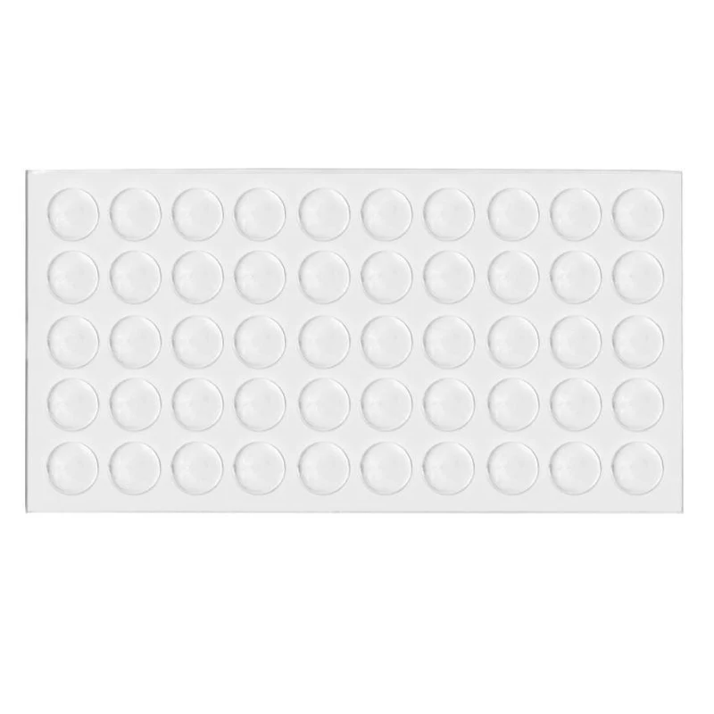 Pastille autocollante ronde transparente 7x1.5mm