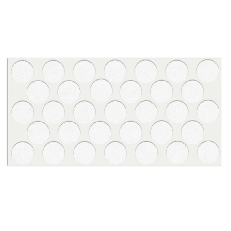 Patin feutre auto-adhésif 24mm - Blanc