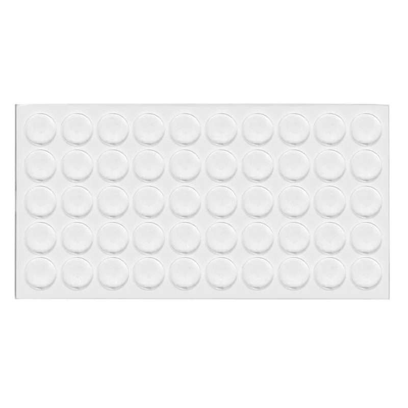 Pastille autocollante ronde transparente 10x2mm