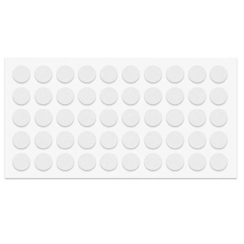 Pastille autocollante blanc 10mm