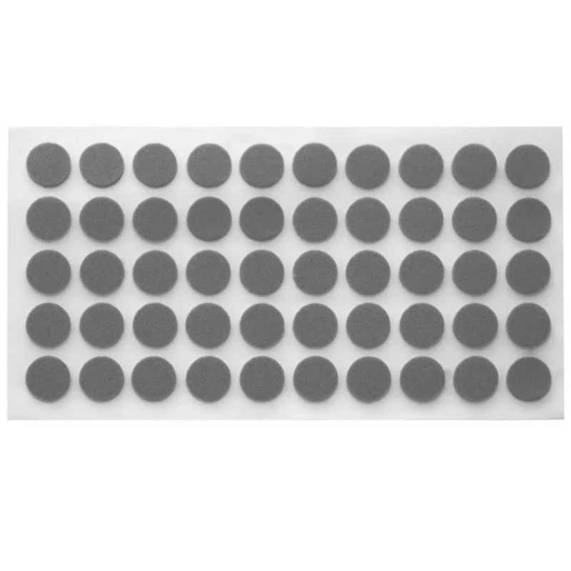 Pastille autocollante gris 10mm