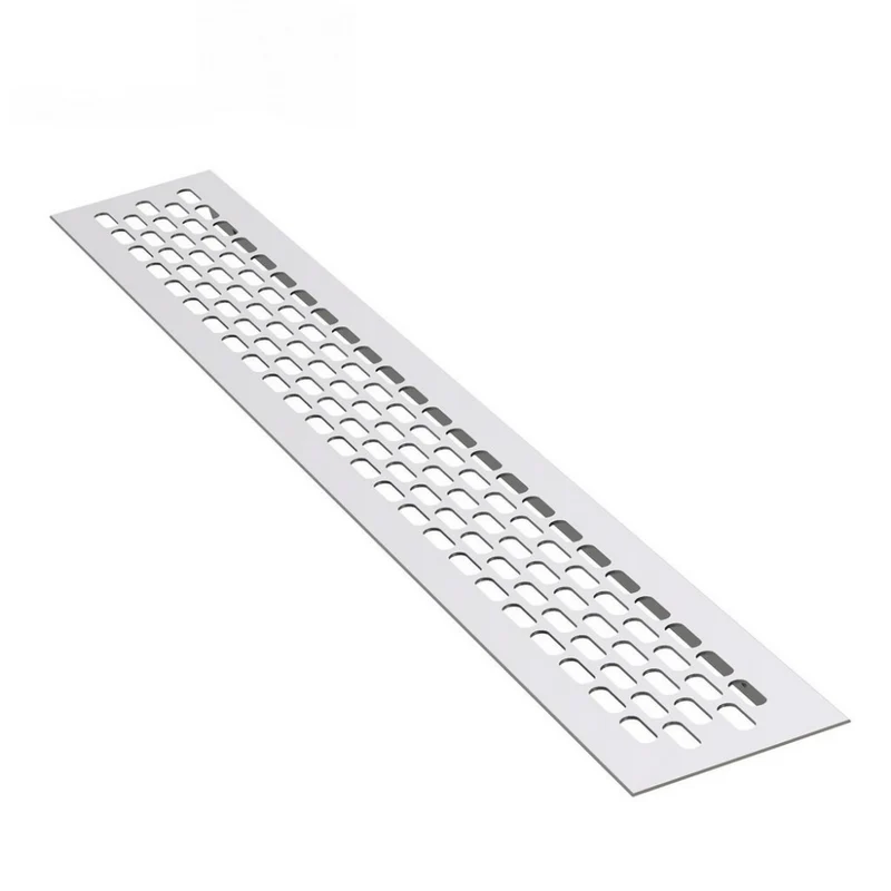 Grilles d'aération en Aluminium 480x80mm - Argent