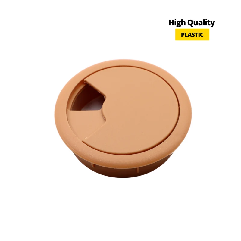 Passe-câble en plastique 60mm - Marron clair
