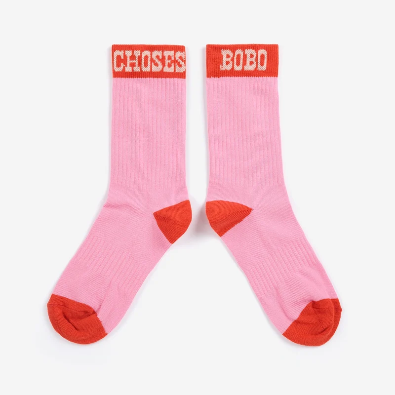 Chaussettes unisexes | kid - Pop rose