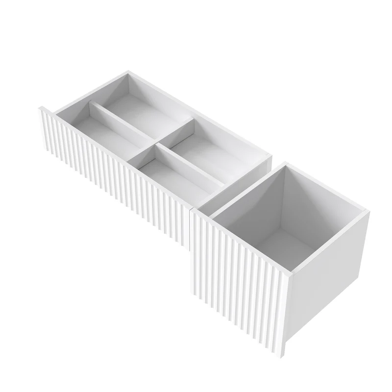 Coiffeuse avec miroir table de maquillage blanche moderne 90x40x135cm sans tabouret ELEMENTIS