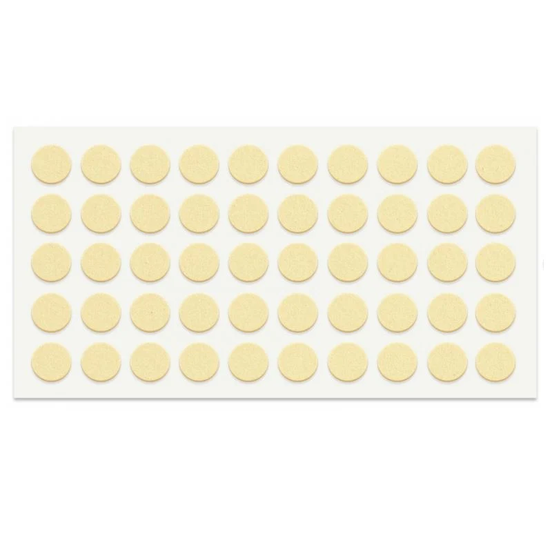 Pastille autocollante beige 10mm