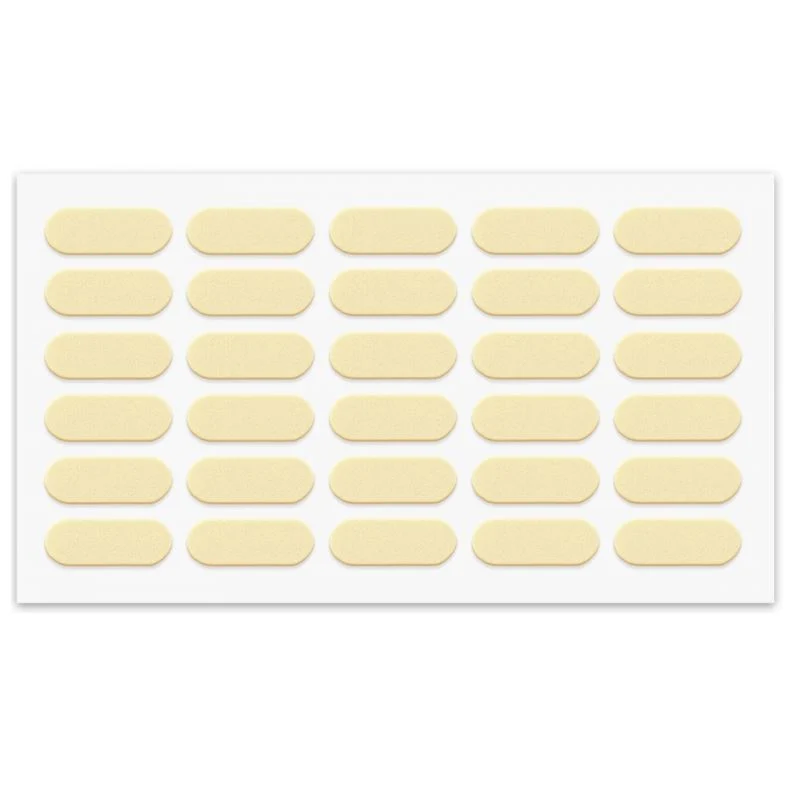Pastille autocollante beige - 8x22mm