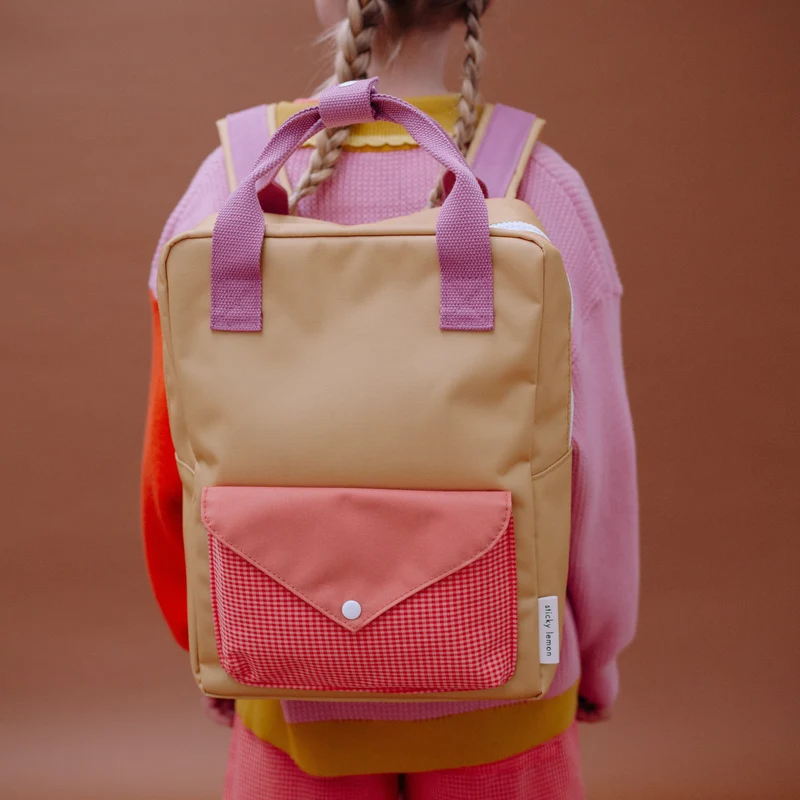 Moyen sac à dos recyclé | Enveloppe - Apple grud