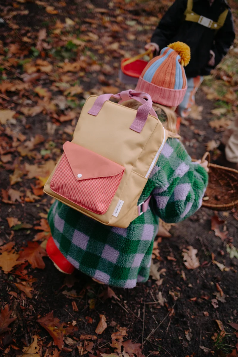 Moyen sac à dos recyclé | Enveloppe - Apple grud