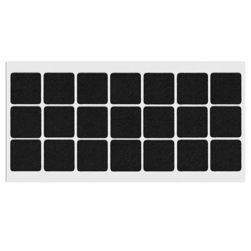 Patin feutre auto-adhésif 30x30mm - Noir