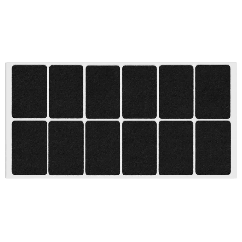 Patin feutre auto-adhésif 35x55mm - Noir