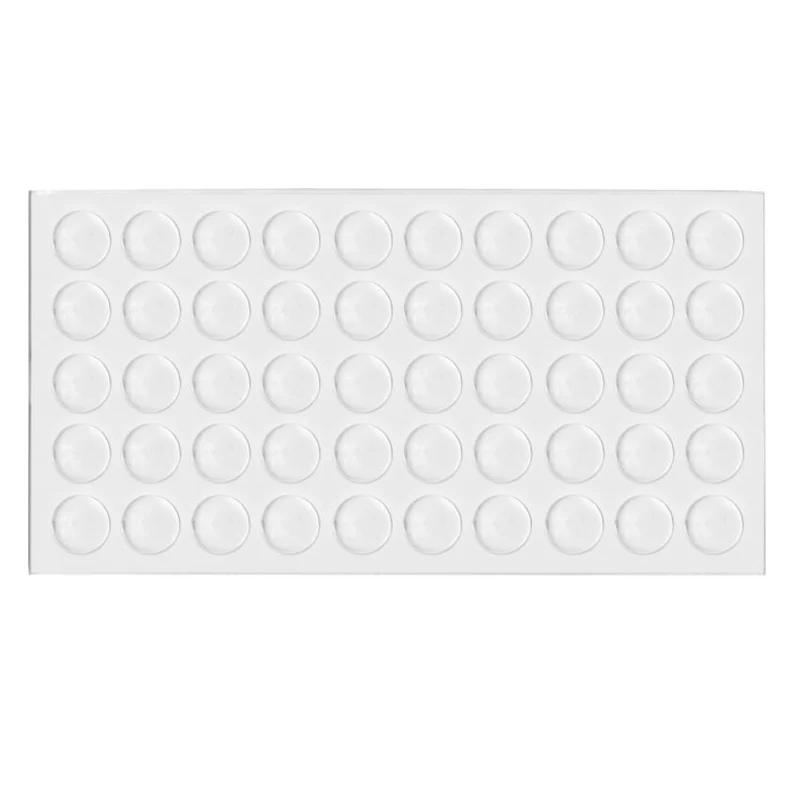 Pastille autocollante ronde transparente 9x2mm