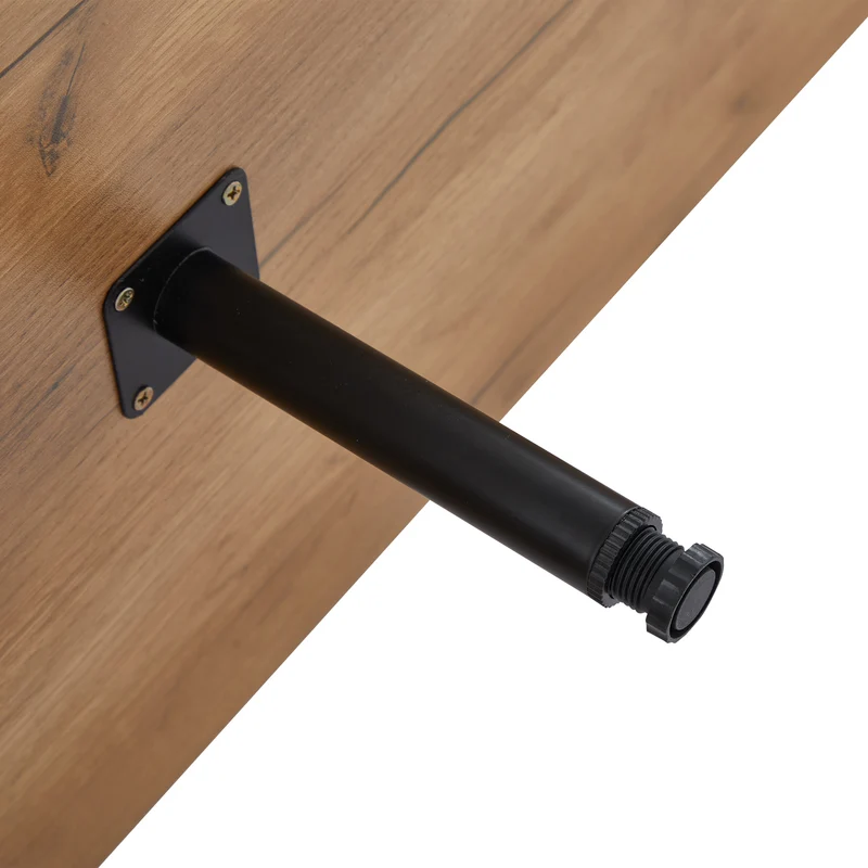 Meuble TV effet bois rustique 3 portes battantes 180*50*40cm ICAN