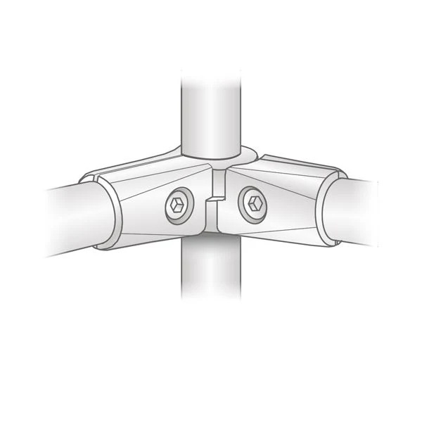 Connecteur Demi S-Type 25 mm, Chrome