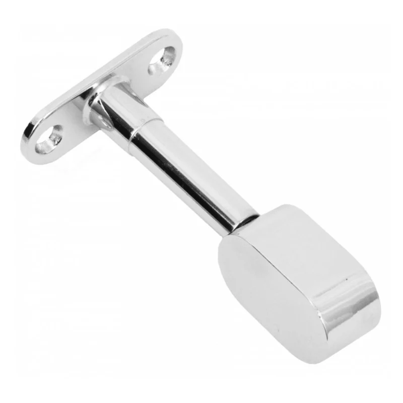 Support de barre ovale - fin 15x30mm, chrome