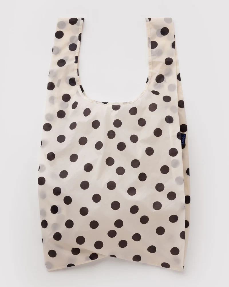 Sac réutilisable ♻️ | Big - Pois noirs et crèmes