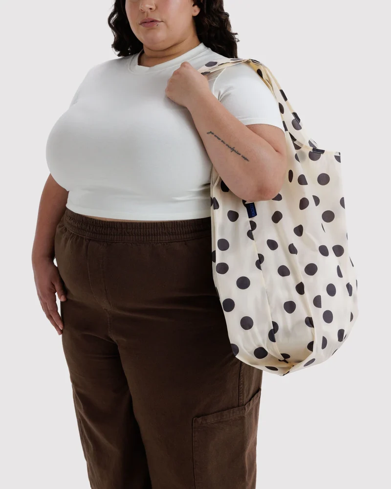 Sac réutilisable ♻️ | Big - Pois noirs et crèmes