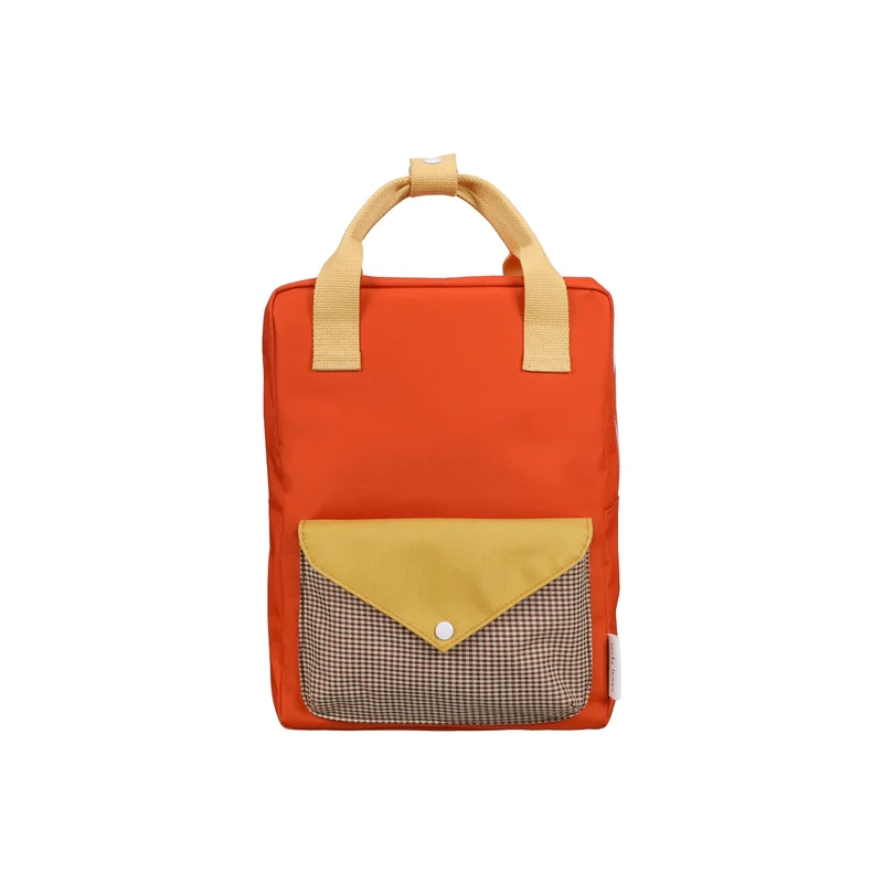 Moyen sac à dos recyclé | Enveloppe - Campfire orange