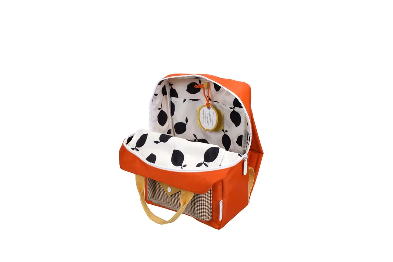 Moyen sac à dos recyclé | Enveloppe - Campfire orange