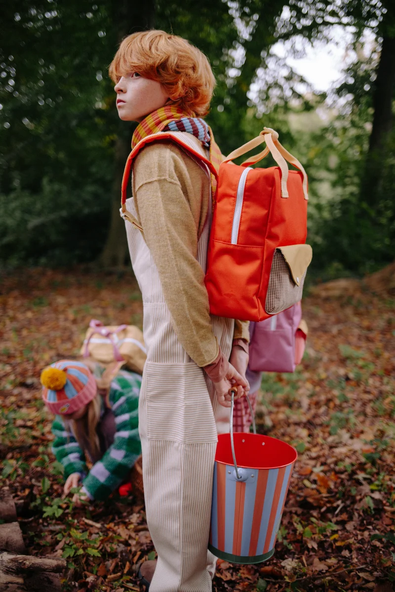 Moyen sac à dos recyclé | Enveloppe - Campfire orange