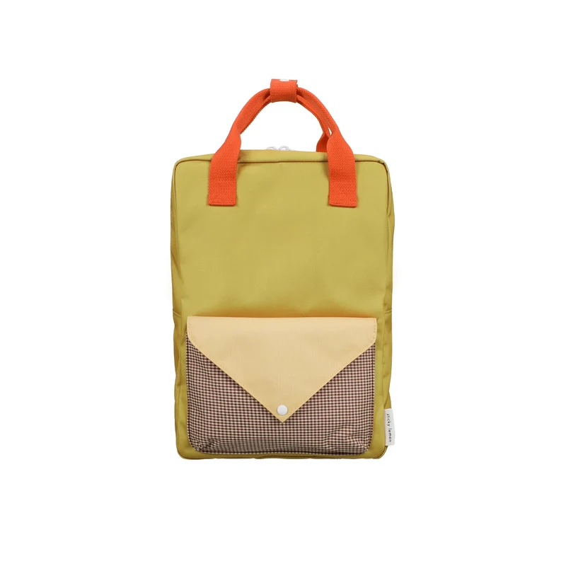 Grand sac à dos recyclé | Enveloppe - Bookworm green