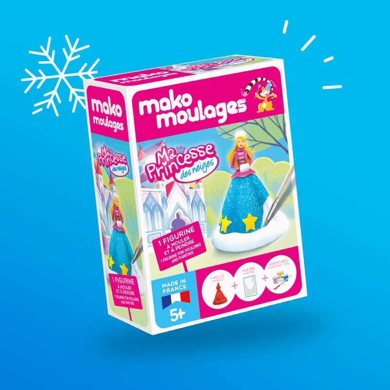 Kit créatif moulage + peinture - Ma princesse des neiges
