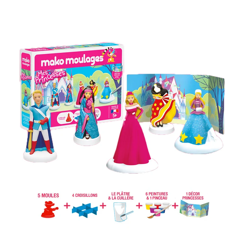 Kit créatif moulage + peinture (5) - Princesses