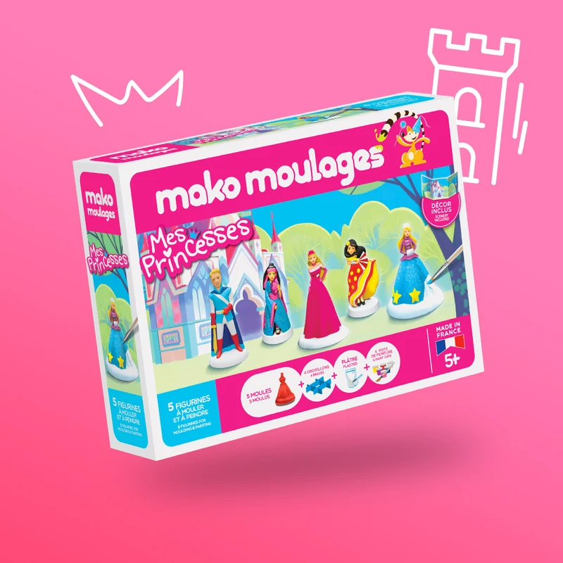 Kit créatif moulage + peinture (5) - Princesses