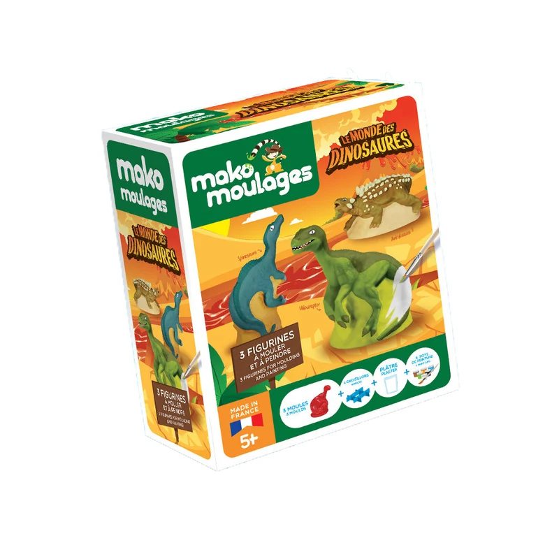 Kit créatif moulage + peinture (3) - Dinosaures