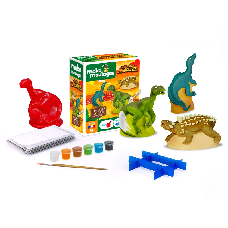 Kit créatif moulage + peinture (3) - Dinosaures