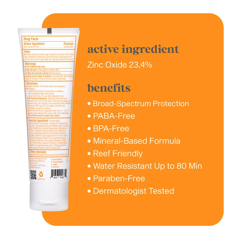 Crème solaire minérale 50+ SPF | Thinkbaby - 3 oz