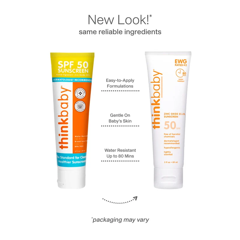 Crème solaire minérale 50+ SPF | Thinkbaby - 3 oz