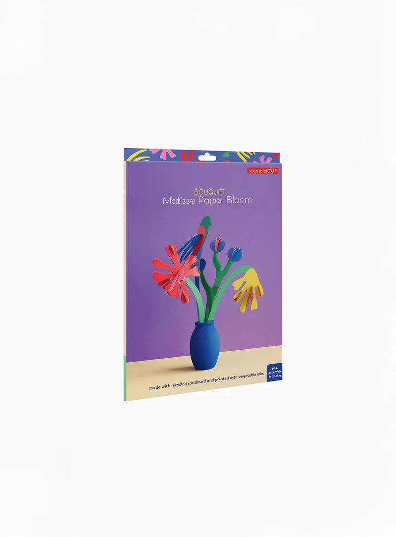Décoration carton recyclé - Bouquet Matisse