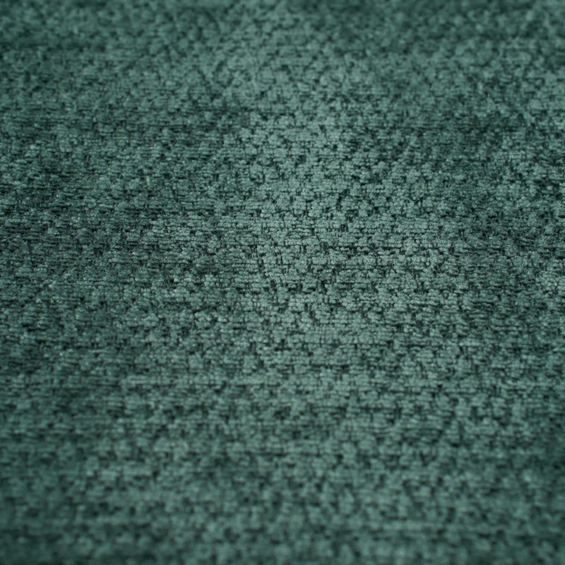 Meridienne canapé simple moelleux en chenille verte sans montage coussin inclus, poches latérales NANOWIR